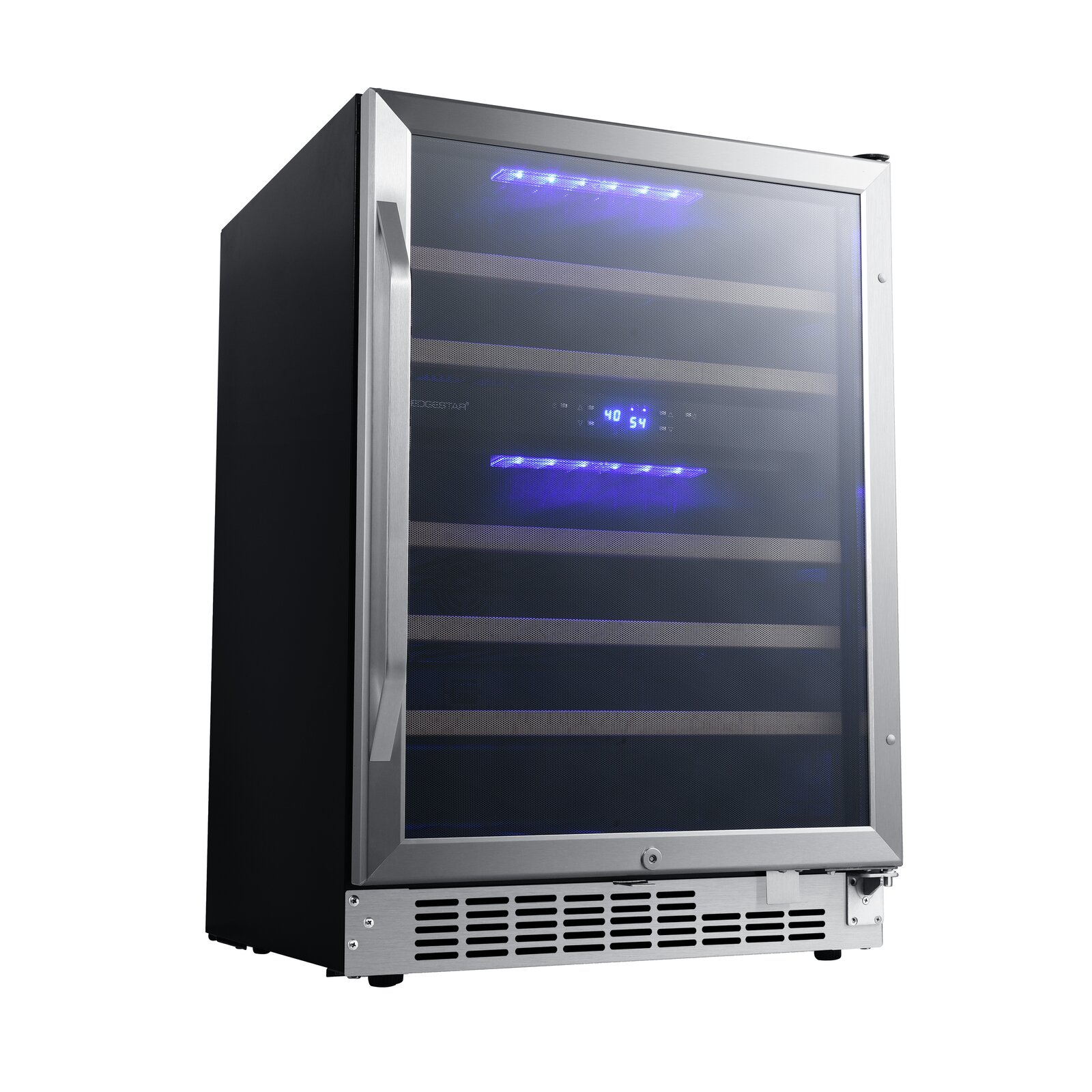 Edgestar 23.5'' width 46 Bottle Dual Zone Built-In Wine Refrigerator & Reviews Edgestar 23.5'' width 46 Bottle Dual Zone Built-In Wine Refrigerator & Reviews